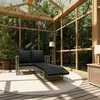 Image de Salon de jardin 2 pcs avec coussins Résine tressée Gris