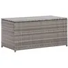 Image de Salon de jardin vidaxl gris polyethylene
