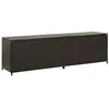 Image de Boîte de rangement de jardin résine tressée 200x50x60 cm marron