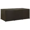 Image de Boîte de rangement de jardin résine tressée 180x90x70 cm marron