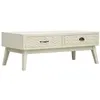 Image de vidaXL Salontafel met 2 lades 110x50x40 cm bewerkt hout grijs285751