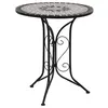 Image de Table de bistro mosaïque Gris 60 cm Céramique