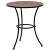 Image de Table de bistro mosaïque Orange gris 60 cm Céramique