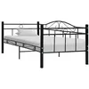 Image de Cadre de lit de repos sans matelas Noir Métal 90x200cm