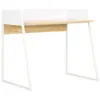 Image de Bureau Blanc et chêne 90x60x88 cm