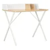 Image de Bureau Blanc et naturel 80x50x84 cm