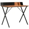 Image de vidaXL Bureau Noir et marron 80x50x84 cm