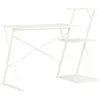 Image de Bureau avec étagère Blanc 116x50x93 cm