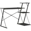 Image de Bureau avec étagère Noir 116x50x93 cm
