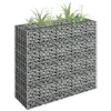 Image de vidaXL Gabion plantenbak verhoogd 90x30x90 cm gegalvaniseerd staal145631