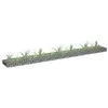 Image de vidaXL Lit Surélevé à Gabion Jardinière à Gabion Patio Terrasse Jardin Extérieur Parterre de Fleurs Plantes Acier Galvanisé 145636