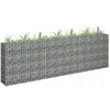 Image de vidaXL Gabion plantenbak verhoogd 270x30x90 cm gegalvaniseerd staal145639