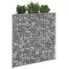 Image de vidaXL Gabion plantenbak trapezium 100x20x100 cm gegalvaniseerd staal145653