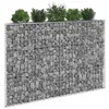 Image de vidaXL Gabion plantenbak trapezium 150x20x100 cm gegalvaniseerd staal145654
