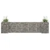 Image de vidaXL Jardinière à Gabion en H Panier de Gabion Parterre Surélevé de Fleurs Plantes Jardin Terrasse Extérieur Fil d'Acier 145659