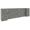 Image de vidaXL Jardinière à Gabion en H Panier de Gabion Parterre Surélevé de Fleurs Plantes Jardin Terrasse Extérieur Fil d'Acier 145660