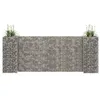Image de vidaXL Gabion plantenbak H-vormig 260x40x100 cm staaldraad145661