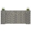 Image de vidaXL Jardinière à Gabion en H Panier de Gabion Parterre Surélevé de Fleurs Plantes Jardin Terrasse Extérieur Fil d'Acier 145662