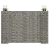 Image de vidaXL Gabion plantenbak H-vormig 260x40x200 cm staaldraad 145665