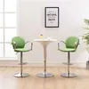 Image de vidaXL Tabourets de bar avec accoudoir lot de 2 vert similicuir249709