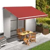 Image de vidaXL Luifeldoek 500x300 cm canvas oranje en bruin145726