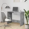 Image de vidaXL Bureau Gris béton 100 x 50 x 76 cm Aggloméré