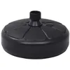 Image de vidaXL Socle de parasol Rempli de sable/d'eau 15 L Noir