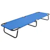 Image de vidaXL Ligbed inklapbaar staal blauw47754