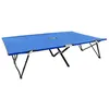 Image de vidaXL Ligbed 2-persoons inklapbaar staal blauw47759