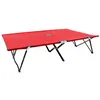 Image de vidaXL Ligbed 2-persoons inklapbaar staal rood47761