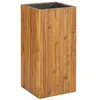Image de vidaXL Lit Surélevé Bac à Plante Pot à Fleurs Jardinière Véranda Jardin Balcon Patio Extérieur 43,5x43,5x90 cm Bois Massif d'Acacia