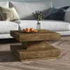Image de Table basse Marron foncé 60x60x35 cm MDF