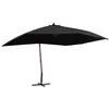 Image de vidaXL Parasol Suspendu avec Mât en Bois, Pare-soleil de Patio, Abri de Soleil, Parasol de Plage Jardin Balcon Terrasse 47122