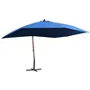 Image de vidaXL Parasol Suspendu avec Mât en Bois, Pare-soleil de Patio, Abri de Soleil, Parasol de Plage Jardin Balcon Terrasse 47123
