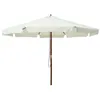 Image de vidaXL Parasol d'Extérieur avec Mât en Bois, Pare-soleil de Patio, Abri de Soleil, Parasol de Plage Jardin Terrasse Balcon, 47212