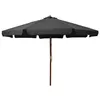 Image de Parasol - VIDAXL - 47214 - Bois - 330x240 cm - Anti-UV - Pliable
