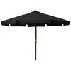 Image de Parasol d'Extérieur - VIDAXL - Modèle 47218 - Noir - Bois - 330x240 cm