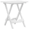 Image de Table pliable de jardin 45,5x38,5x50 cm Blanc