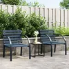 Image de Chaises de jardin lot de 2 Gris Bois
