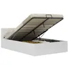 Image de Cadre de lit avec rangement hydraulique 140x200 cm similicuir