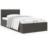 Image de vidaXL Bedframe met hydraulische opslag stof donkergrijs 90x200 cm 285570