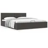 Image de vidaXL Bedframe met hydraulische opslag stof donkergrijs 160x200 cm 285574