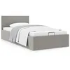 Image de vidaXL Bedframe met hydraulische opslag stof lichtgrijs 100x200 cm 285577