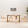 Image de Lot de 4 chaise vidaxl interieur pliable en bois H. 78 cm beige