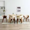 Image de Lot de 6 chaise vidaxl H. 72 cm pliable interieur en bois beige
