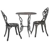 Image de Salon de bistro 3 pcs Aluminium coulé