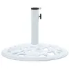 Image de vidaXL Socle de parasol Blanc 12 kg 48 cm Fonte 47860