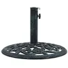 Image de vidaXL Socle de parasol Vert 9 kg 40 cm Fonte 47863