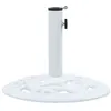 Image de vidaXL Socle de parasol Blanc 9 kg 40 cm Fonte 47864