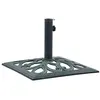 Image de Socle de parasol vert 12 kg 49 cm fonte